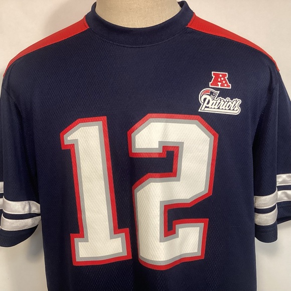 New England Patriots Tom Brady mens Jersey size large Distressed - Picture 2 of 10